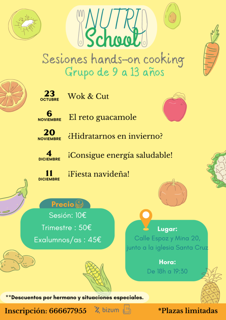 Talleres nutricion jovenes otoño 2024